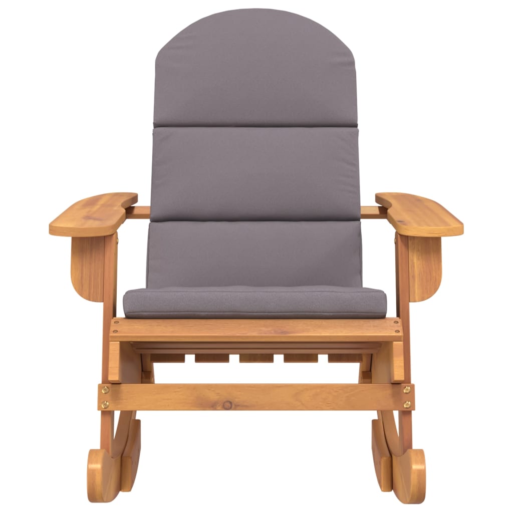 Adirondack Swing Chair with Cushions Solid Acacia Wood