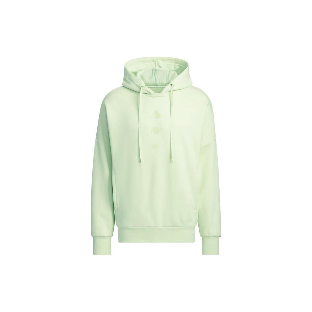 Adidas Sportswear Oversized Hoodie Solid Color Loose Sports Casual Pullover Hooded Sweatshirt Men hoodies Lime-Green JJ1346