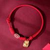 Handmade Red Rope Pet Necklace: Attract Wealth & Fortune for Cats & Dogs