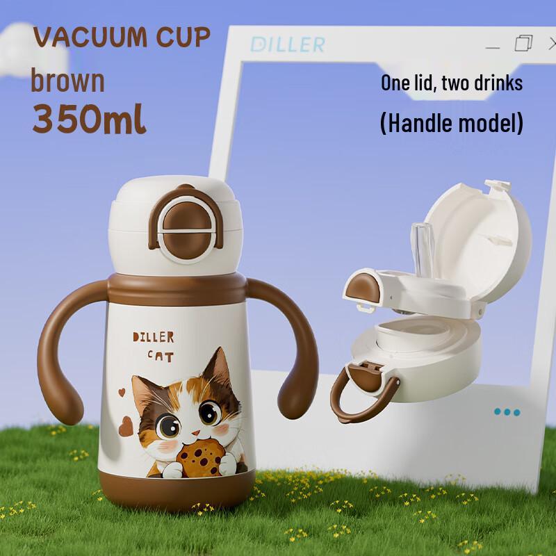 Delebear Kids Insulated Straw & Direct Drink Bottle