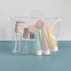 Portable Travel Cosmetic Bottling Set: Spray Bottle, Shower Gel, Lotion, Cream, and Perfume Containers.