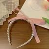 Pearl Bow Headband Non-slip Hair Band Women's Daily Versatile Hair Accessories Party And Shopping Hair Accessories