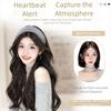 Hair Hoop Gray Wide Knit Headband Wig Korean Style Long Wavy Curly  Hair Half Headband Wig  Women