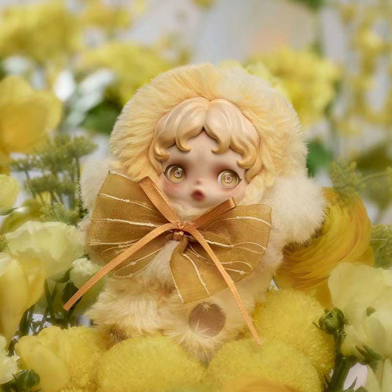 Pop Mart Winter SKULLPANDA Light Weave Garden Serie Silikon Gesicht Plüsch Anhänger Blind Box