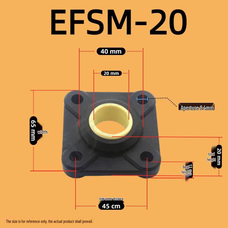 Kunststoff-Lagerbasis EFSM/EFOM/KSTM Serie (Größen: 8-30)