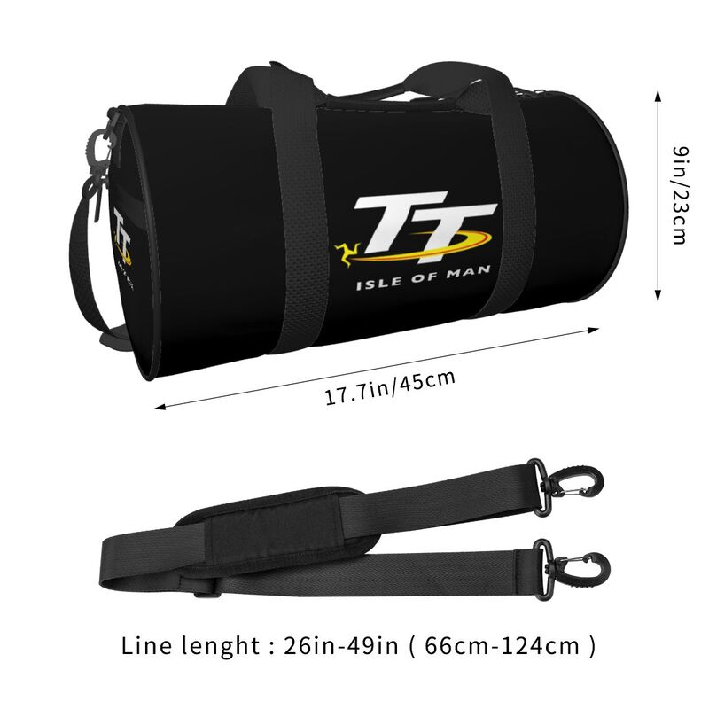 Bolsa de Viaje Duffel para las Carreras TT de la Isla de Man Unisex Ligera para Yoga Gimnasio Bolsas Deportivas Portátil Impermeable Equipaje de Mano