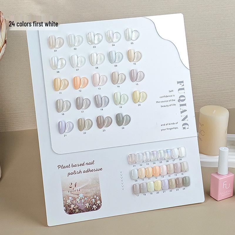 

Chubai 24-Color White Gel Nail Polish Set with Color Chart, 2025 Edition