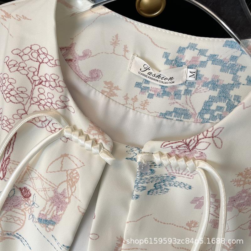 Zen embroidered vest vest early spring new retro vest stacked top