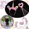 TOMMYFIELD Unicorn Costume with and Feathers for Fairy Cosplay Wings, Headband, Kids, Costume,