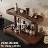 Wooden Cosmetic Organizer Desktop Makeup Storage Box for Perfume Lipstick Jewelry Vanity Table Skincare Jewelry Storage