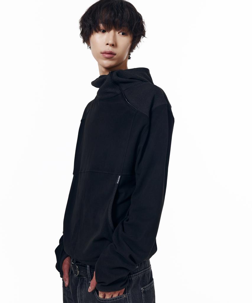 AAKAM Fleece Utility Hooded Long Sleeve (Black)