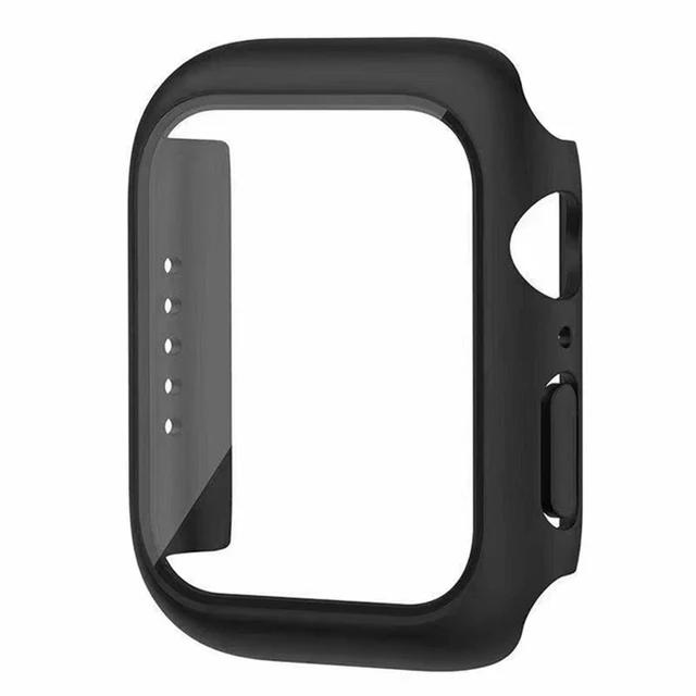 Glass+Cover For Apple Watch case 10 9 8 7 6 SE 5 iWatch Accessorie Screen Protector iWatch series 46mm 44mm 40mm 41 45mm 38 42mm 38/40/41mm