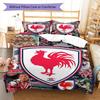 Sydney Roosters Legacy Bedding Quilt Set Quilt Cover Pillowcase Home Decoration Birthday Gift (1 * Duvet Cover + 2 * Pillowcase, Without Core)