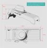 LMETJMA 18 in 1 Adjustable Mandoline Vegetable Slicer Stainless Steel Vegetable Slicer Julienne Slicer for Potato Onion JT214