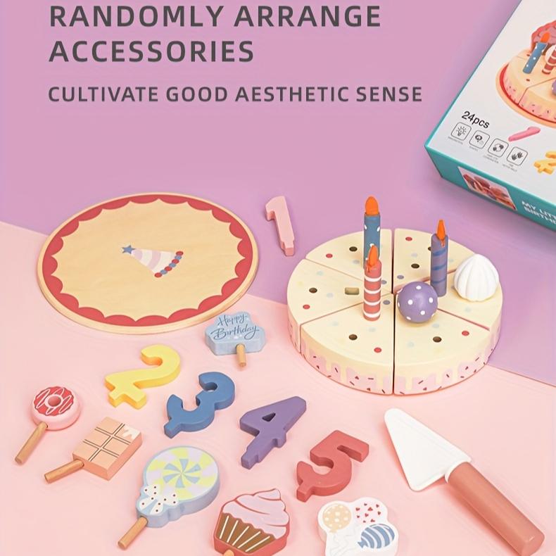 DIY Birthday Cake Simulation Birthday Scene Role Play Interactive Game Free Arrangement Accessories Develop Imagination And Aesthetic Skills