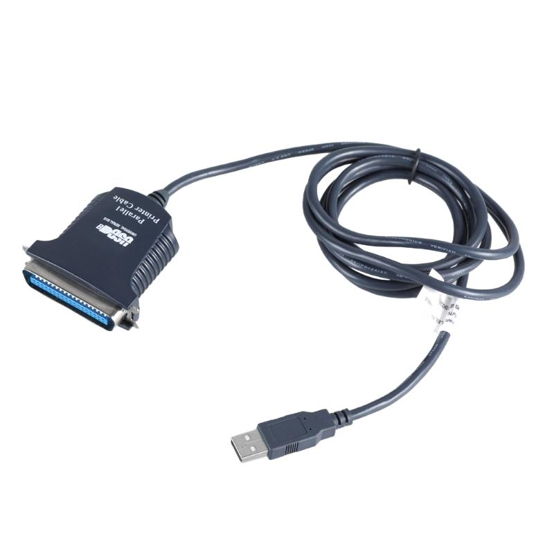 

1.80m Long USB Male to CN36 Pin Male Port Printer Cable Easy Plug and Play Parallel Port Adapter Cord for Office Use 1