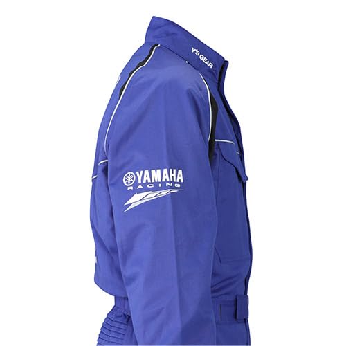 Yamaha Motor (Yamaha) YAMAHA RACING Mechanic Suit, Long Sleeve, YR8001, Blue, XL, 90792-Y187X