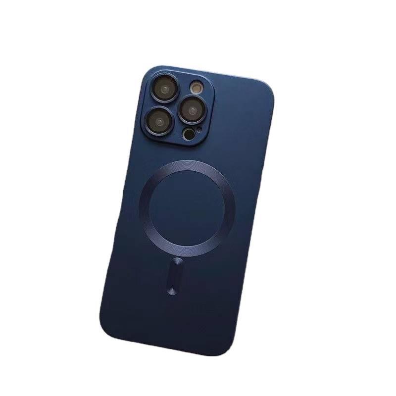 MAGSFFE Magnetic Suction Protective Soft Case for iPhone 16 Pro - Metallic Paint CD Grain Finish