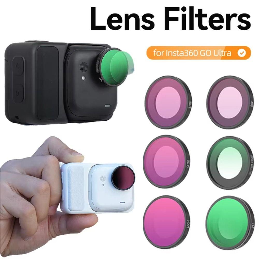 CPL UV Filters Set Adjustable Action Camera Filters for Insta360 GO Ultra Action Camera Accessories