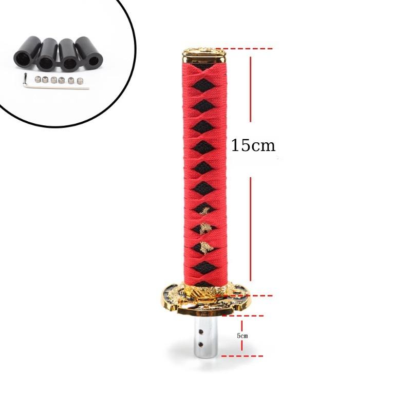 Universeller Auto-Schaltknauf aus Aluminiumlegierung - Katana-Schalthebelknauf JDM Racing Style Schalthebel für Schaltgetriebe