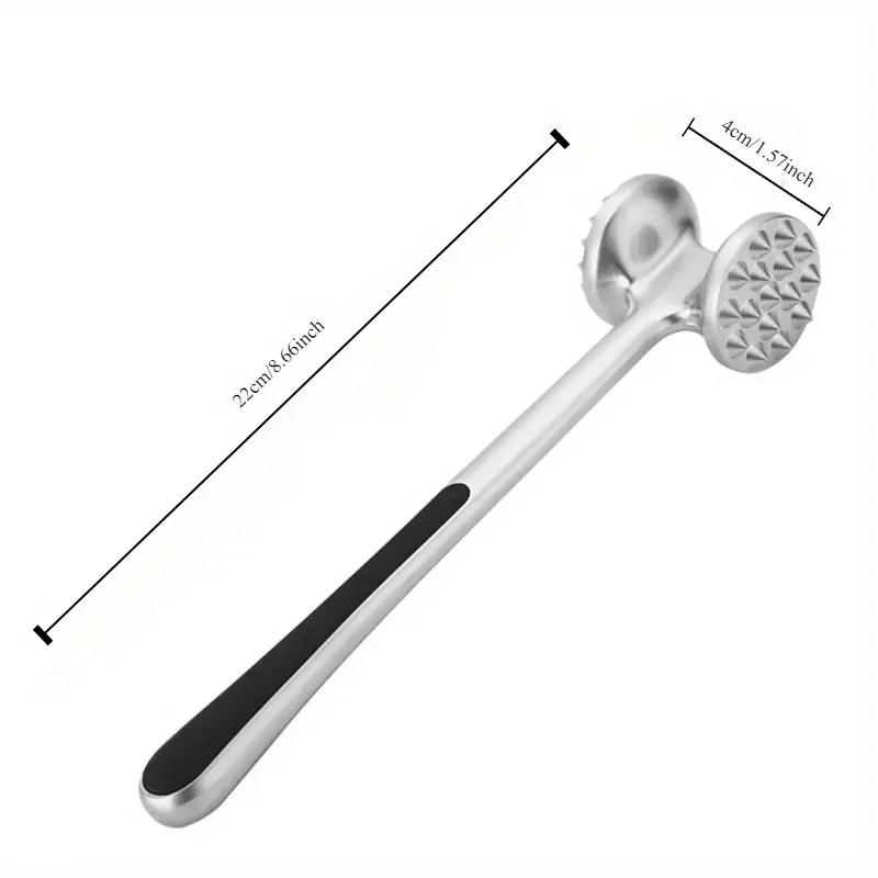 Hochbelastbarer Fleischklopferhammer aus Edelstahl, mit einem multifunktionalen Design - Hergestellt aus Zinklegierung.