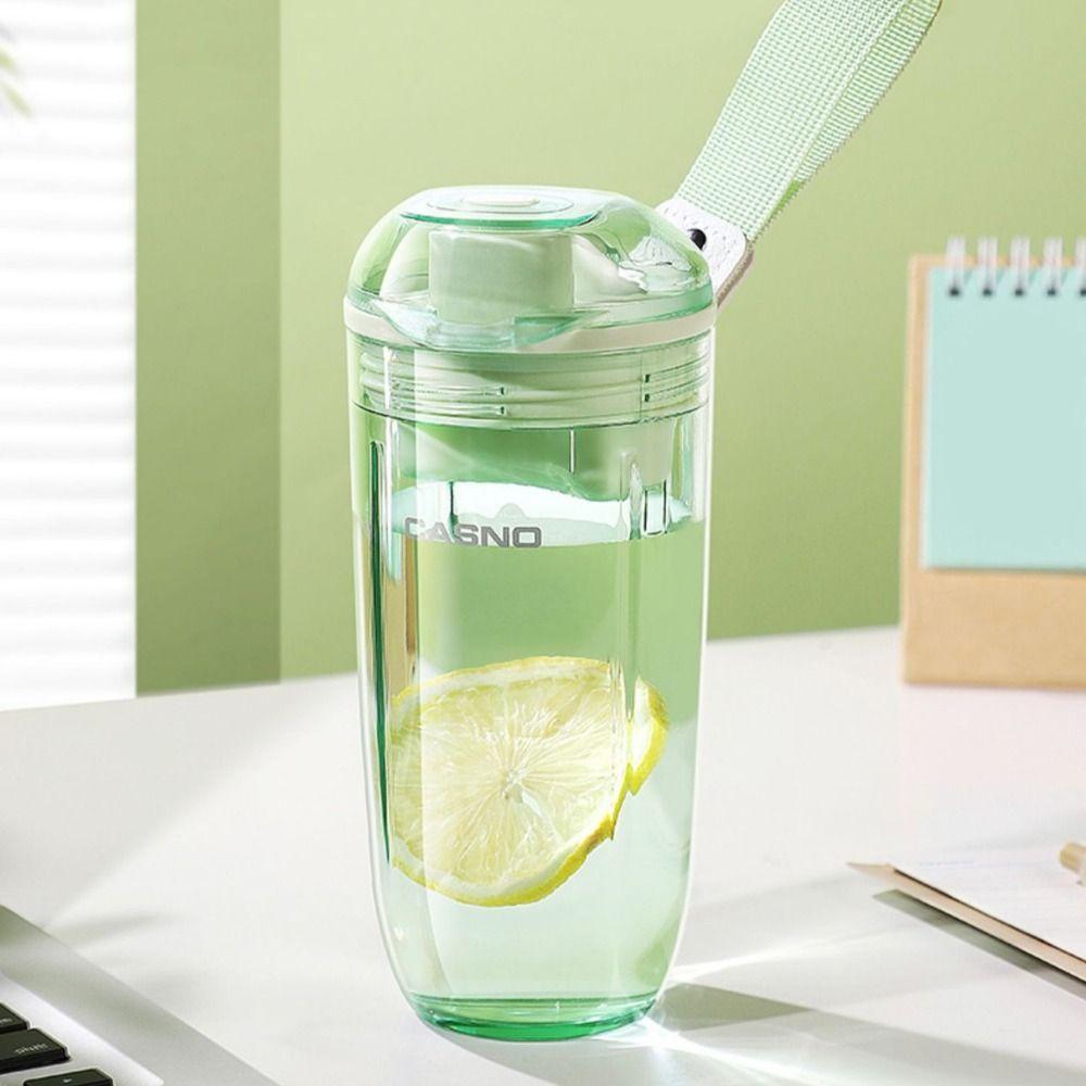 

Drinkware Sport Fitness Water Bottle with Whisk Ball Portable Water Cup Outdoor Sport зелений