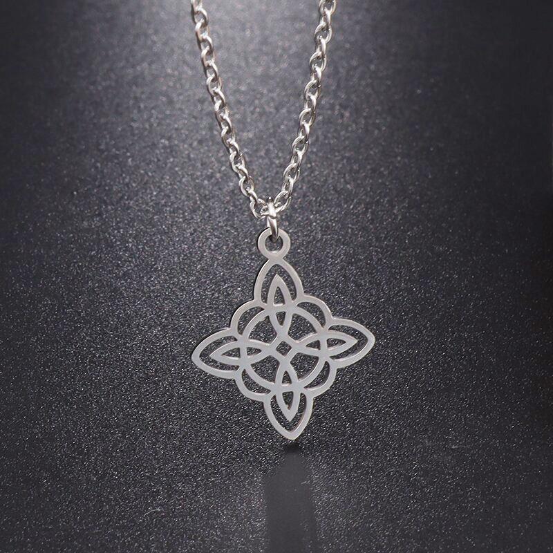 Women Witch Knot Ring Stainless Steel Adjustable Irish Celtic Knot Amulet Jewelry Supernatural Opening Witchcraft