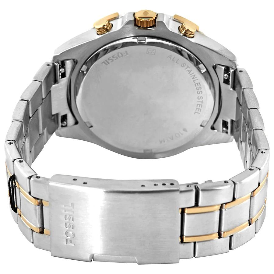 Męski zegarek z chronografem Garrett: Niebieska okrągła tarcza ze stalową bransoletą Styl biznesowy FS5622