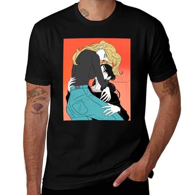 Mitsu And Celia Hug Blindfold Mashersan Tshirt Festival Casual Short Sleeve