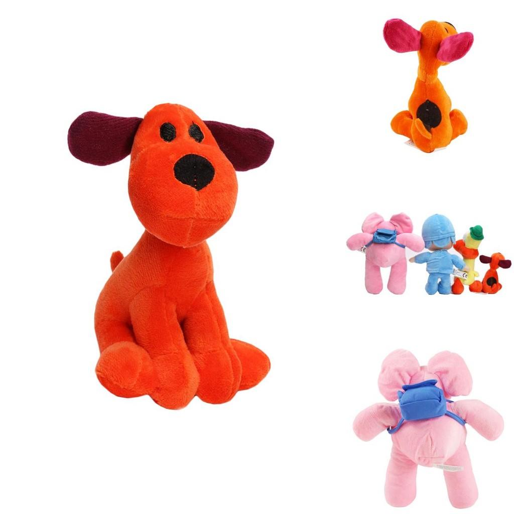 Affascinante Set di 4 Pocoyo Elly Pato Loula Morbidi Peluche Ripieni Giocattoli Bambole per Natale