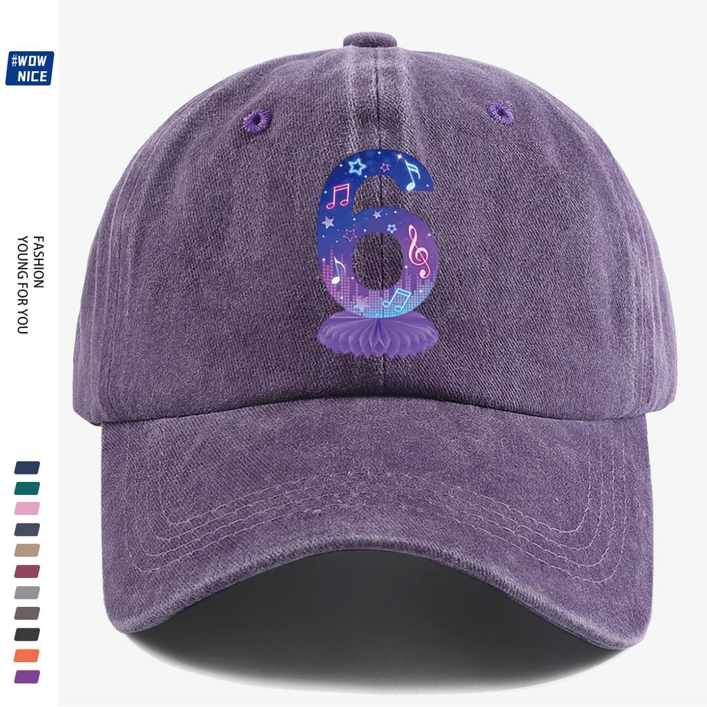 D-Dur pc Musik Sternenlicht Ohne Aufdruck Baseballkappe KPOP-Gruppe Flaches Muster Note Stern Dekor Slim Fit Trendig Treffen
