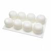8 Cavity Apple Shaped Silicone Dessert Mold, Food Grade Non-Stick Mould for Mousse Cakes, Chocolate and Pastry Making, Chocolate