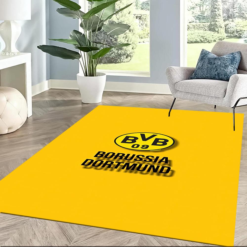 Borussia Dortmund Carpet Suitable For Hallway Game Room Balcony Bedrooms Antislip Rug Decorate Offices Perfect Gift For Valentine'S Wedding Birthday