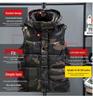 Men's Camouflage Hooded Cotton Vest - 2025 Autumn/Winter Fashion Sleeveless Jacket