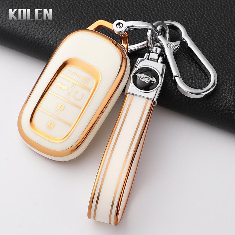 Fashion Tpu Car Key Case Cover For Honda Civic 11Th Accord Cr-V Hr-V Pilot Vezel Zr-V Key Protector Shell Fob Bag