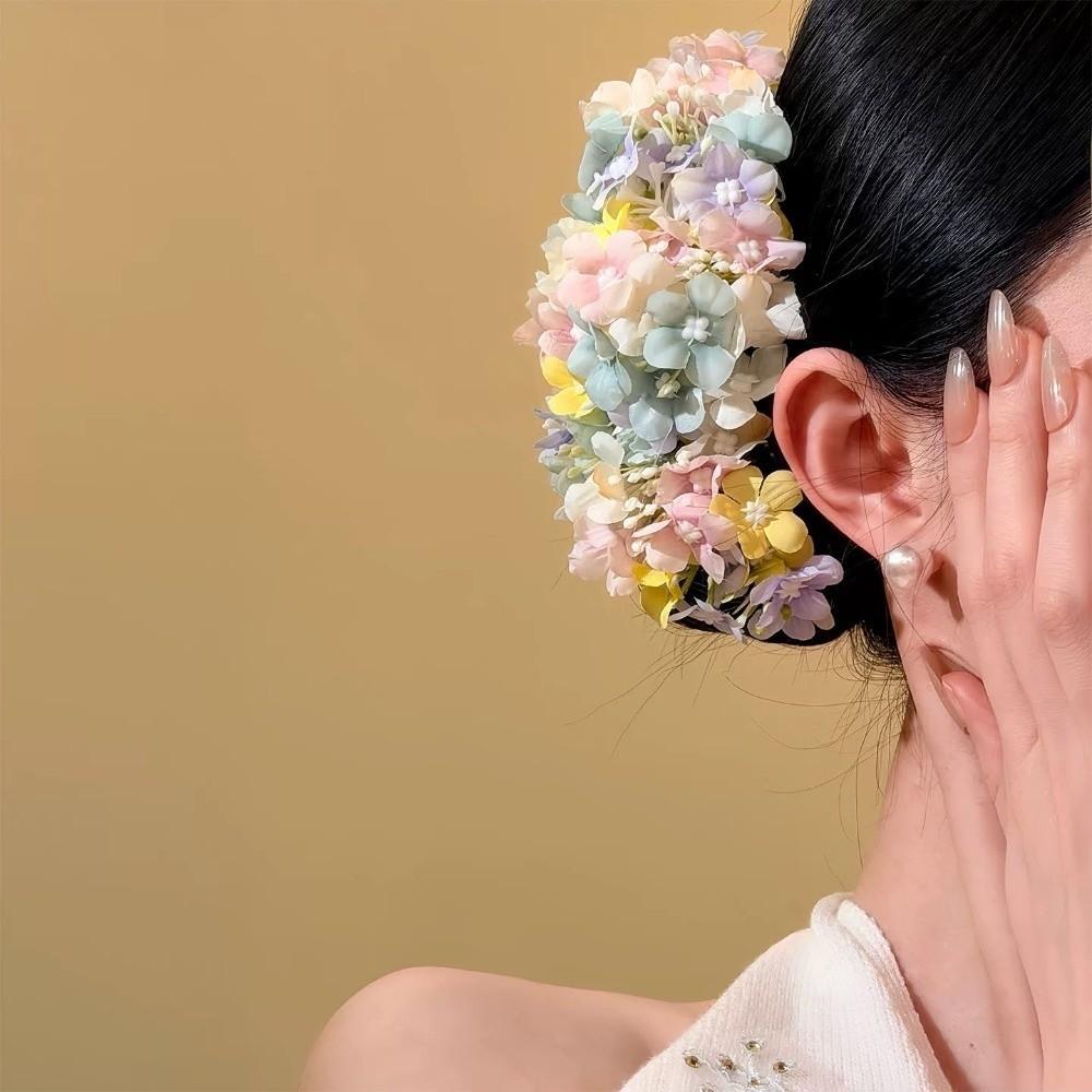 Colorful Flower Hair Stick Fairy Bride Hair Accessories Headwear Thai Hair Fork  Girls