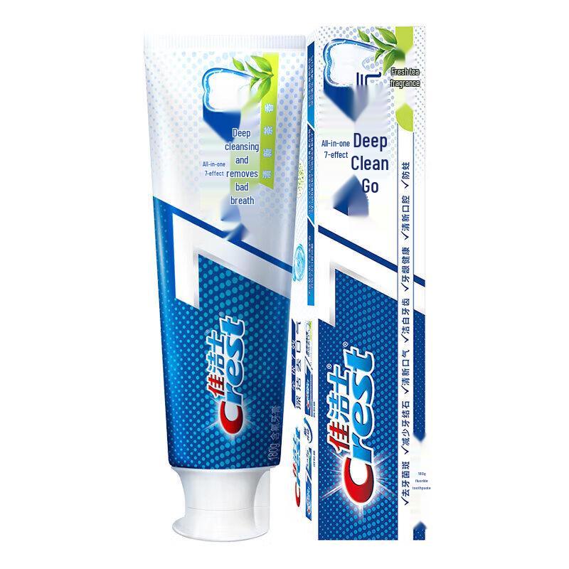 Crest All-in-One 7-Effect Tea Fragrance Toothpaste, 2x180g