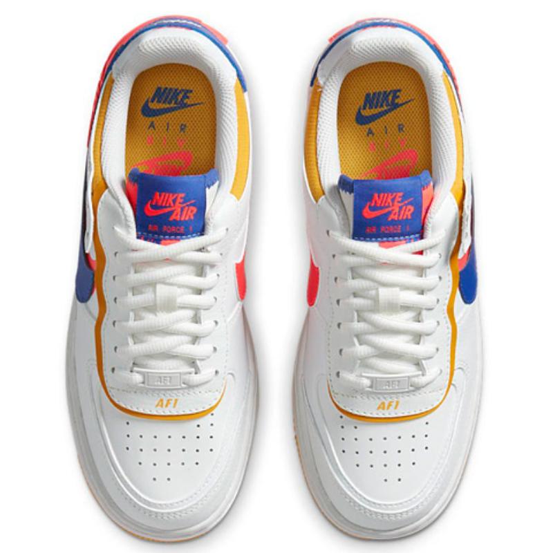Nike Air Force 1 Low Shadow White Flash Crimson Astronomy Blue Women's Sneakers CI0919-105