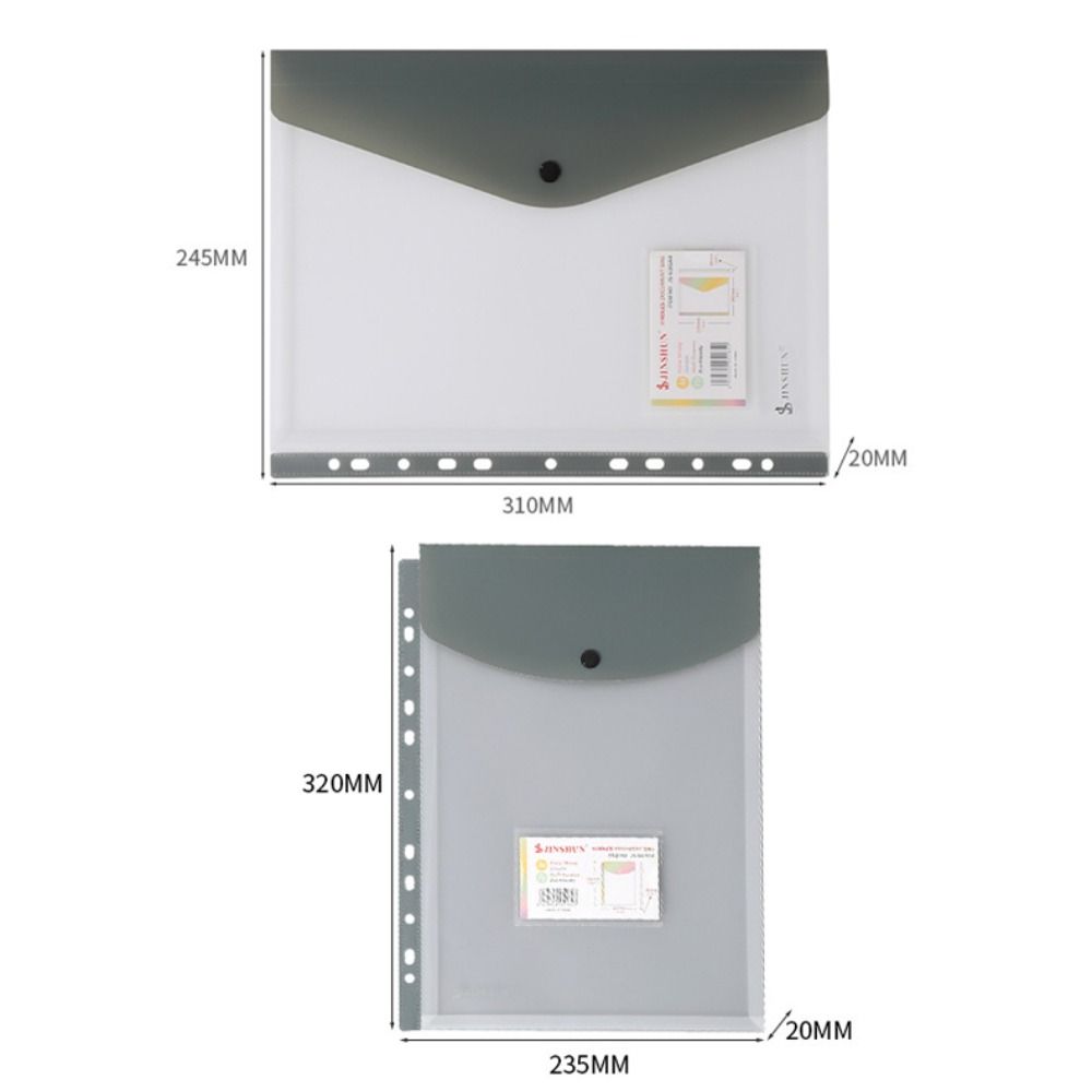 6 pcs Perfect PP Binder Folders Clear A4 Punched Pockets Large-Capacity Loose Leaf Label Loose-Leaf Home Office