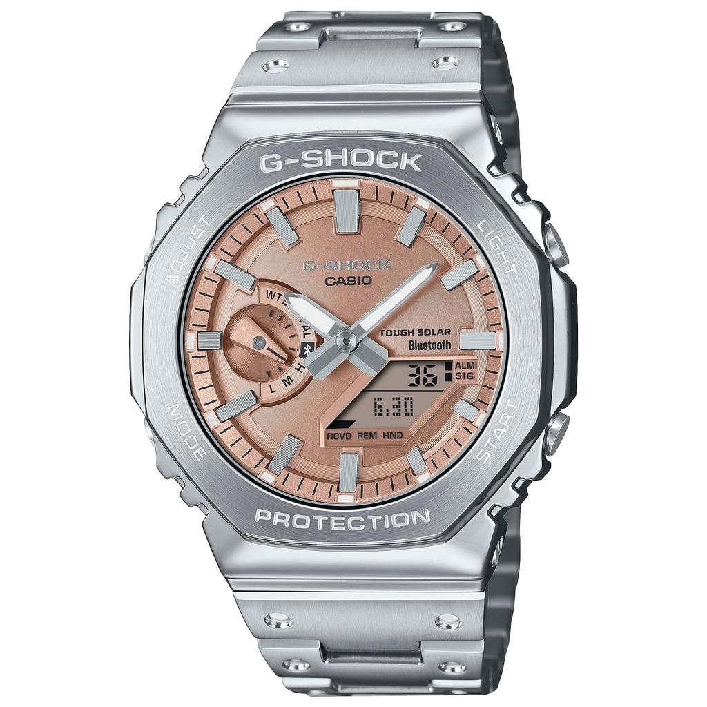 Casio Pánské hodinky G-Shock Full Metal Tough Solar Bluetooth GM-B2100AD-5AJF Silver Japan Official