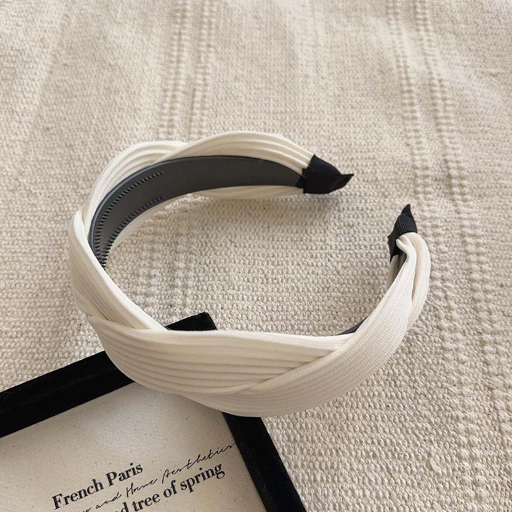 PROLY New Fashion Headband For Women Handmade Braided Turban Solid Color Hairband Spring Summer Headwear Hair Accessories