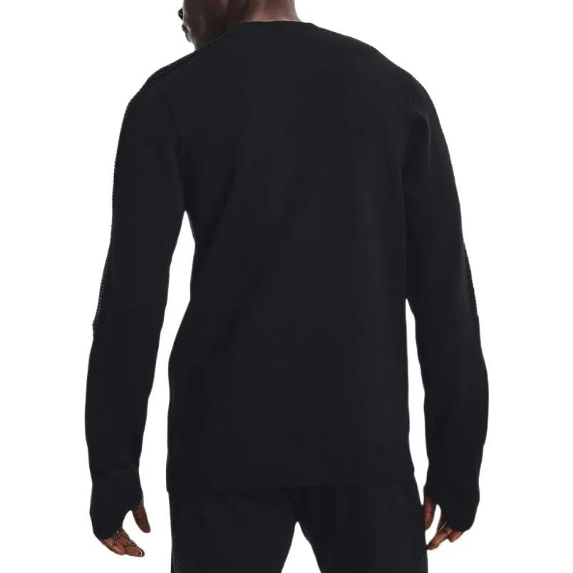 Under Armour Sweatshirts Men's Black Crew Neck Moderate Regular (Unisex) Sweatshirts 1371573 001