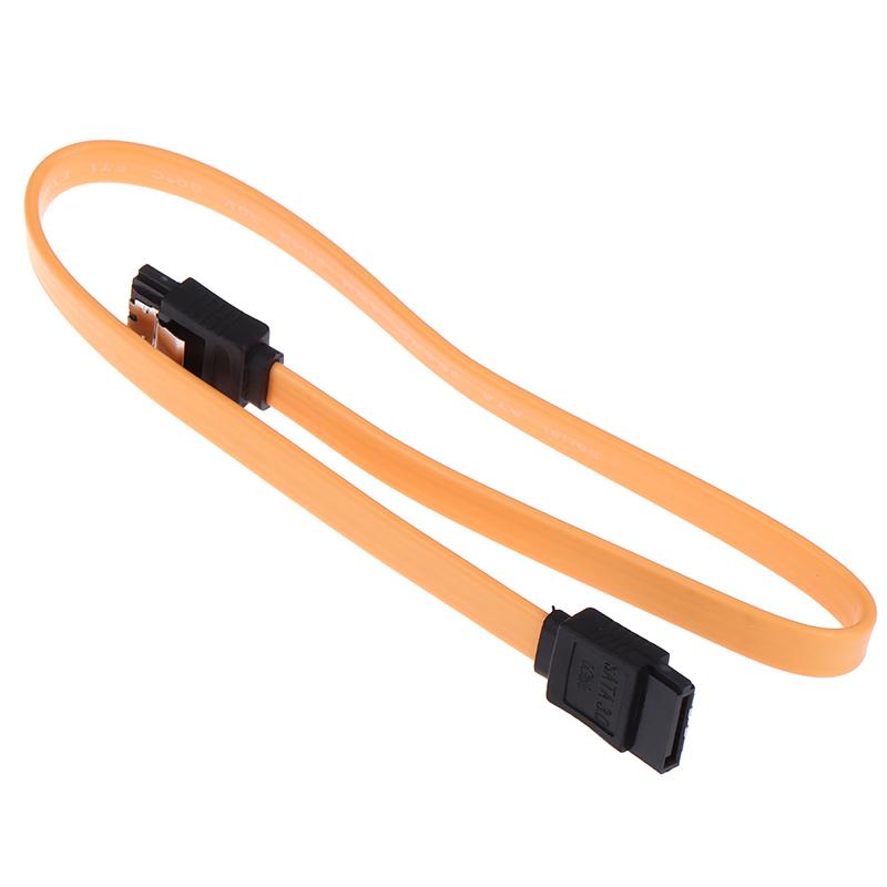 2X 40Cm Sata 3 Iii 3.0 Data Cable 6Gbps For Hdd Ssd With Angle & Lead Clip