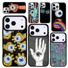 Capa Case for iPhone 17 Air 16 Pro Max 15 Plus 11 13 Mini 14 12 Back Phone Cover Hands with Eyes