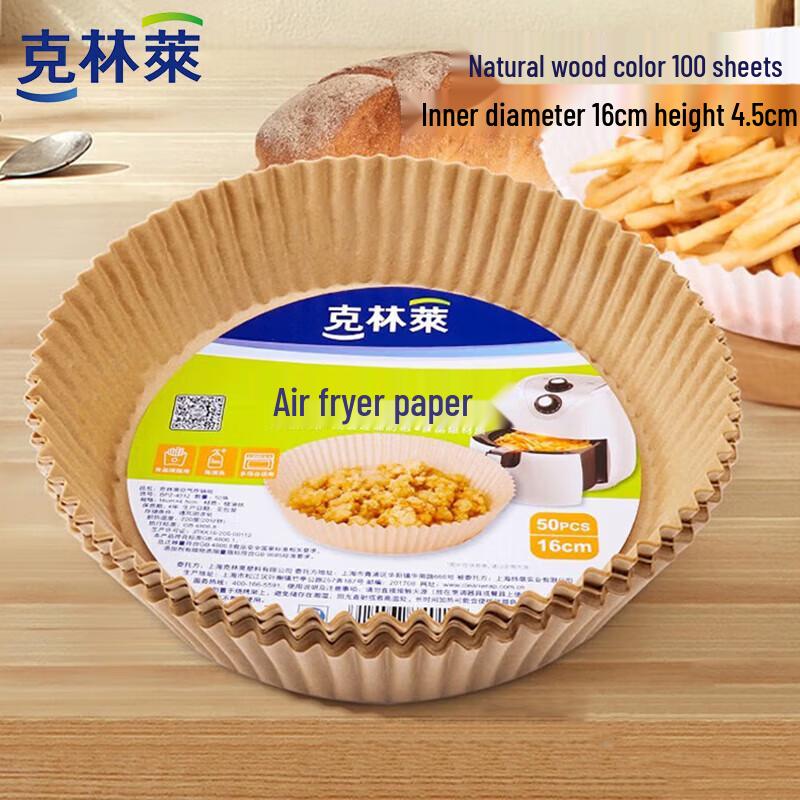 

Kelinlai Disposable Round Air Fryer Parchment Paper Liners 16cm Diameter x 4.5cm Height