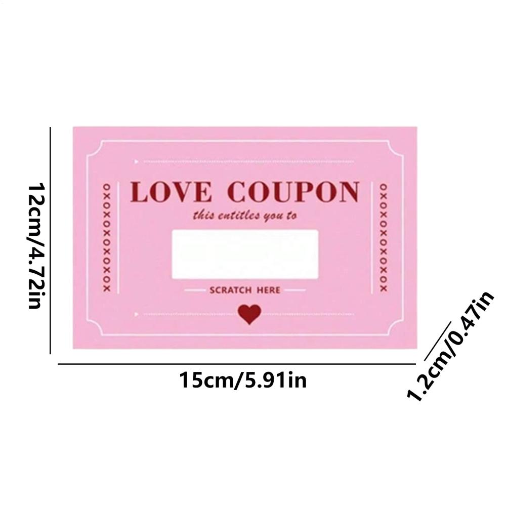 

Valentines Coupons 20Pcs Scratch-Off Love Coupons Couple Scratch Off Cards Valentine s Day Wedding Anniversary Creative Gifts