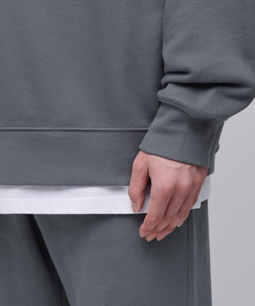 MUSINSA STANDARD Oversized Half Zip Sweatshirt [Gray]