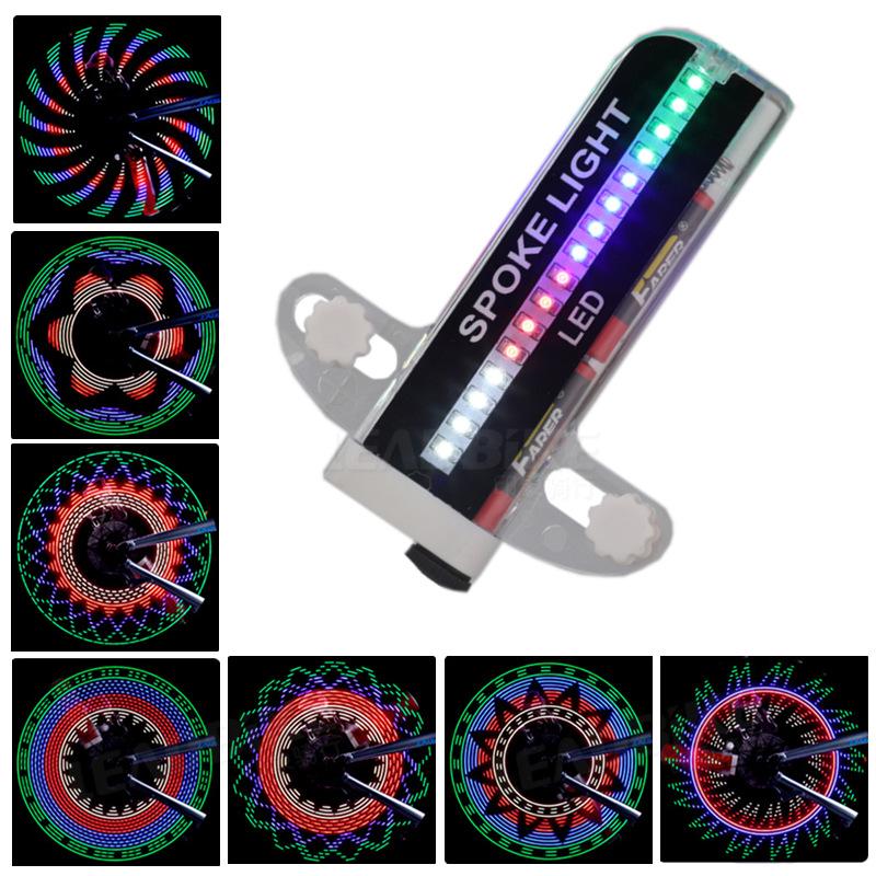 Led Bicycle 32 Wheel Lights Waterproof Warning Lamps Bike Tools Accessories