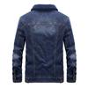 Denim Jacket Men's New Style Men's Lamb Velvet Lapel Plus Velvet Thickened Autumn and Winter Large Size Loose Denim Cotton Jacket