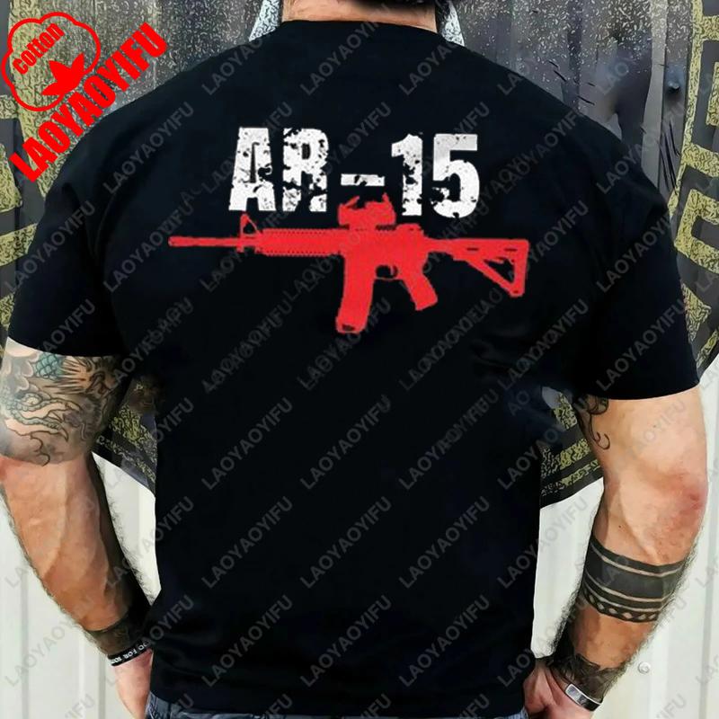 I Lubricate My AR15 with Liberal Tears Gift TShirt Vintage Classic Fashion Streetwear Funny Clothing Regular Short Sleeve Tops